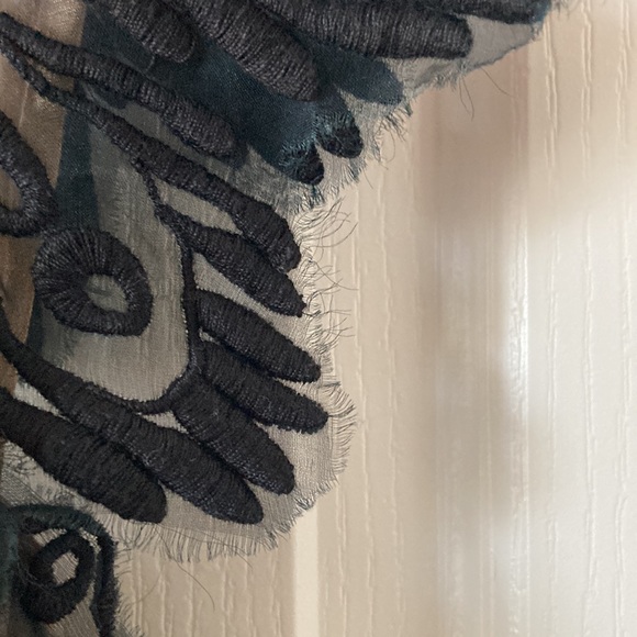 Anthropologie Lace Over Lay Dress with Gold Underslip - Picture 4 of 4